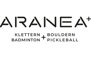 Logo Aranea+ | Klettern + Badminton