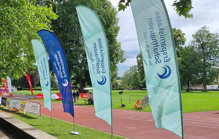 Beach Flags der Ersparniskasse Schaffhausen