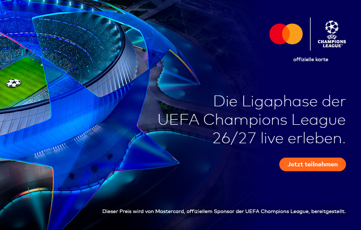 Wettbewerb der Debit Mastercard und UEFA